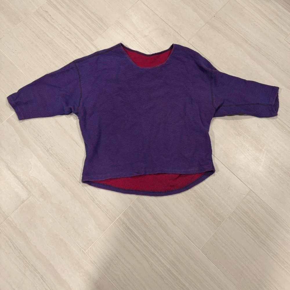Purple and Red women’s oversized top size medium